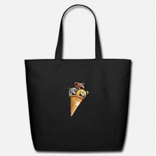 Chocolate Bears Icecream-Bear Black Eco-Friendly Tote Bag